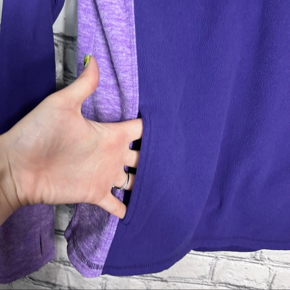 §🌼3/$30🌼SO Purple Half Zip Pullover Sweater Size Medium - Picture 8 of 14